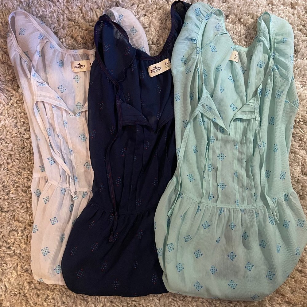 Set of Women's Hollister Babydoll Blouses